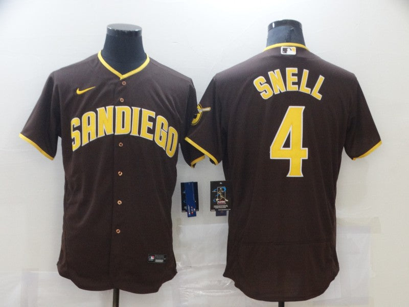 Men's San Diego Padres Wil Myers #4 Brown Stitched Jersey